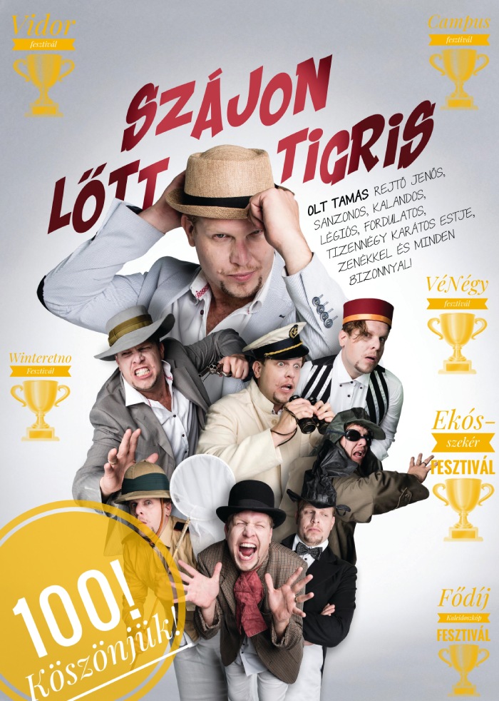 Szájon lőtt tigris